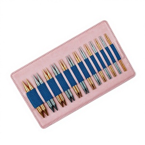 Outils de tricotage, <span class=keywords><strong>aiguilles</strong></span> circulaires détachables de 10 cm, colorées, <span class=keywords><strong>avec</strong></span> échelle d'épaisseur claire, ensemble interchangeable de 13 pièces - Product Image 1