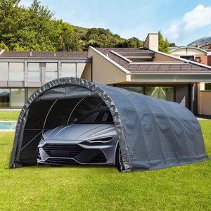 12 * 24ft Portable En Acier Étanche Durable Haute Qualité Pliable Arche Voiture Parking Tente Auvent Abri <span class=keywords><strong>Moto</strong></span> <span class=keywords><strong>Garage</strong></span> Bas <span class=keywords><strong>Prix</strong></span> - Product Image 1