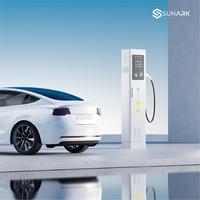 Bornes de Recharge Rapide VE 7kW 11kW 22kW Type 2, Chargeur de Voiture Électrique Solaire pour Parking