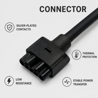 Adaptateur de rallonge pour chargeur de véhicule électrique LANYUE NEMA 6-30P Gen 2, connecteur NEMA 6-50P Tesla, rallonge NEMA 6-30P