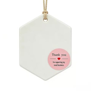 Adesivi Rosa 'Love' da 1 Pollice per Buste Regalo e Scatole, Personalizzabili, Adesivi di Ringraziamento, Produzione Diretta - Product Image 4