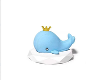 Diffuseur d'arôme pour voiture en forme de baleine bleue, clip de ventilation moderne, motif animal de dessin animé mignon
