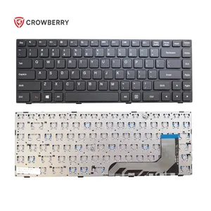 新款笔记本键盘适用于联想Ideapad 100-14 100-14IBY笔记本电脑键盘美国黑框黑色Win8