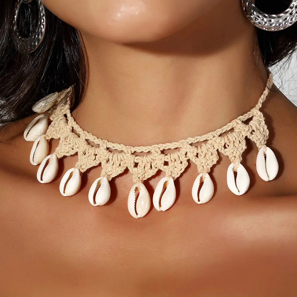 2024 Wannee Hot Selling Boho Necklace Jewelry Handmade Shell Necklace