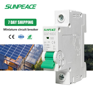 Dz47 DC MCB 63A 1 2 3 4 cực 1Amp 2amp 3AMP 4amp 6amp 10Amp 16amp 20amp 32amp 40amp 50amp 63amp Mini thu nhỏ bộ phận ngắt mạch - Product Image 2