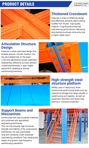 Plataforma de Entresuelo de Acero, Sistema de Almacenamiento para Almacenes, Áticos y Desvanes con <span class=keywords><strong>Escalera</strong></span> - Product Image 5
