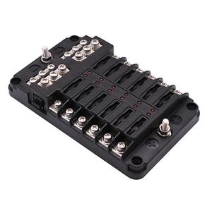 Bloque de Fusibles para Auto, Autobús y Marino, 32V 100A, 12 Vías, con Polo Negativo - Product Image 4