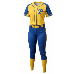 Uniformes de softball personnalisés de haute qualité, sublimation, logo imprimé sur mesure, vêtements de sport pour baseball et softball, uniforme d'équipe respirant - Product Image 3