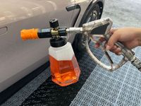 Nouvelle Lance à Mousse Transparente pour Nettoyage Auto, Bouteille Pulvérisatrice Grande Capacité Haute Pression, Nettoyage Moussant, Raccord Rapide 1/4 PA