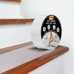 Cinta antideslizante de escalera de <span class=keywords><strong>goma</strong></span> PEVA transparente para peldaños de escaleras - Product Image 1