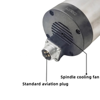 Motor poros sinkron Magnet permanen 3,5 KW-torsi tinggi dan Motor poros kecepatan tinggi untuk poros CNC