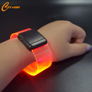 Nouveau produit parti faveur aimant transparent activé par le son led bracelet - Product Image 2