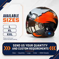 Casque intelligent en fibre de carbone avec interphone Bluetooth 5KM, casque de moto ouvert certifié DOT pour la conduite en groupe OEM ODM