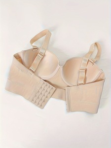 Biancheria intima con ferretto lucido senza cuciture raccoglie il supporto superiore largo e il reggiseno <span class=keywords><strong>mezza</strong></span> <span class=keywords><strong>coppa</strong></span> con circonferenza inferiore - Product Image 5