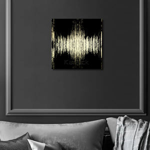 لوحة فن تجريدي مزخرفة من القماش مع رقاقات - Product Image 6