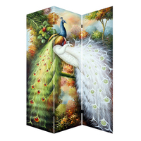 Toile imprimée écran de séparation pièce paravent séparateur de pièce pour chambre à coucher