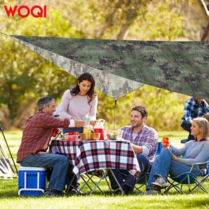 WOQI ligero nylon táctico lluvia mosca <span class=keywords><strong>hamaca</strong></span> lona para acampar y senderismo fácil de llevar para viajes en la playa - Product Image 4
