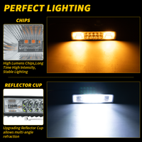 Lumière de travail pour voiture DXZ H-1T-BS-16 16LED 18W 36V certifiée CE, pour 4x4, tout-terrain, camion, ATV, UTV, extérieur automobile, garantie 1 an