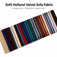 Tela de Terciopelo para Tapicería de Sofás, 100% Poliéster, Terciopelo Holandés, Forro de Felpa de Algodón Laminado, 280 g/m², 142 cm, Venta al Por Mayor