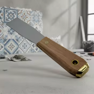 มีดขูดสีเกรดอุตสาหกรรม ใบมีดเหลี่ยม ด้ามจับไม้แบบ D-Grip ใบมีดแข็งเหล็กกล้าคาร์บอน สำหรับขูดสีและงานกระจก - Product Image 4