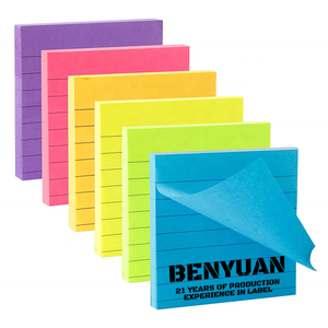 100 Vellen 2*3/3*3/3*<span class=keywords><strong>4</strong></span> Inch Herinnering Stickers Aangepaste Fluorescentie Notities Groothandel Student Memo Pads Fabrikant - Product Image 2