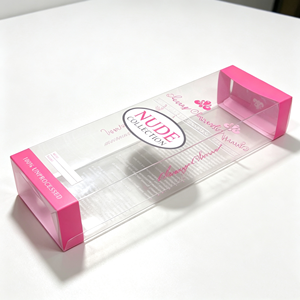 Wholesale Pink Transparent PET <b>Plastic</b> Folding <b>Box</b> for Hair Care Product Packaging — Custom Logo Hair Serum <b>Display</b> <b>Box</b> - Product Image 3