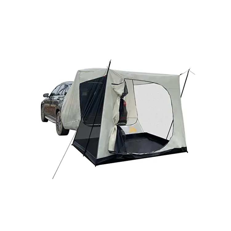 Ultralight Draagbare Waterdichte Zonnescherm Camping Aluminium Pole Auto Scherm Tent Universele Suv Achterklep Luifel Auto Tent