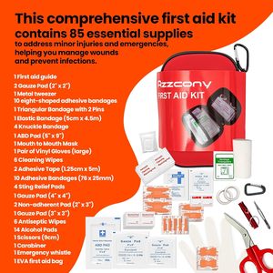 Kit de survie <span class=keywords><strong>d</strong></span>'<span class=keywords><strong>urgence</strong></span> avec équipement et fournitures de premiers secours, <span class=keywords><strong>sac</strong></span> de survie EDC, <span class=keywords><strong>sac</strong></span> à dos pour le camping, la randonnée et les activités tactiques en plein air - Product Image 5
