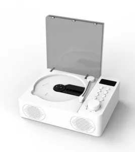 Draagbare Cd-Speler Met Bluetooth Desktop Cd-Speler Fm Radio Lcd-Display Ondersteuning Voor Usb/Tf Kaart/Aux/3.5Mm Ingang