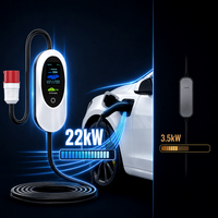 Chargeur EV portable intelligent, station de recharge EV de type 2, chargeur de véhicule électrique, chargeur EVSE, fournisseur d'usine OEM ODM