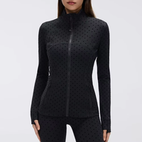 Chaqueta Deportiva con Cuello Alto, Alta Elasticidad, Secado Rápido y Transpirable para Entrenamiento Deportivo, Disponible en Almacén de EE. UU.