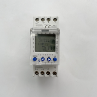 Minuteur numérique programmable hebdomadaire sur rail DIN AHC810/812, 220V 16A, deux canaux