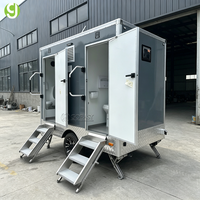 Remorque de toilettes Goeasy écologique et sanitaire pour solutions événementielles durables, toilettes portables