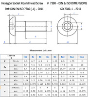 ISO7380 M2 M2.5 M3 M4 M5 M8 M10 M12 Boulons à tête hexagonale en acier inoxydable 316 Vis en acier inoxydable Boulon M6
