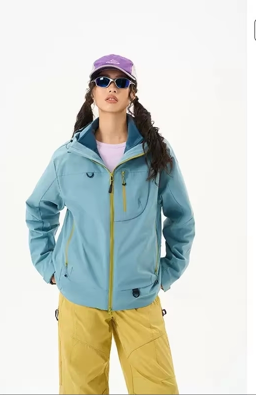 Unisex - Verde mostaza - Tres en uno con forro desmontable