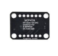 Module DAC Quad 12 bits MCP4728 2.7V-5.5V I2C, sortie analogique 4 canaux, carte de développement EEPROM