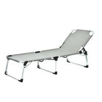 Vente chaude Chaise Touristique Légère Portable Plage Chaise Longue Pliante Soleil Lit Inclinable Camping Chaise Longue