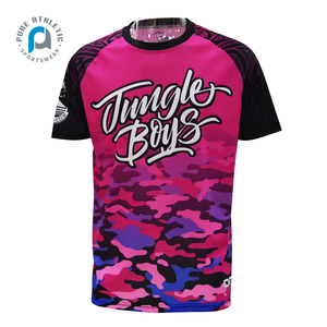 Pur personnalisé hommes haut <span class=keywords><strong>Maori</strong></span> T-Shirt impression graphique tatouage t-shirts maille noir unisexe Camouflage rose T-shirt de base pour hommes - Product Image 1