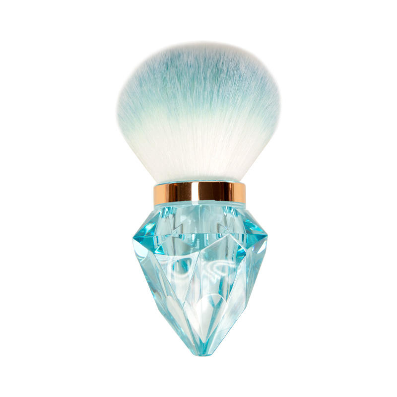 Pinceau de maquillage bleu