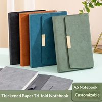 Agendas promotionnels en cuir rigide A5 avec porte-stylo, logo personnalisé, journal personnalisé, 100 feuilles, reliure cousue, pour entreprise