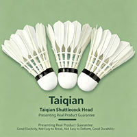 Volant de badminton en plumes d'oie de classe A+ avec tête en liège et bord de lame - Qualité professionnelle pour les matchs, super durable, directement de l'usine OEM