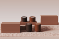 C & H Fragrance Set de bougies parfumées Bougies en cire de soja naturelle Design exclusif Contenant en céramique avec 1 mèche Pots en céramique