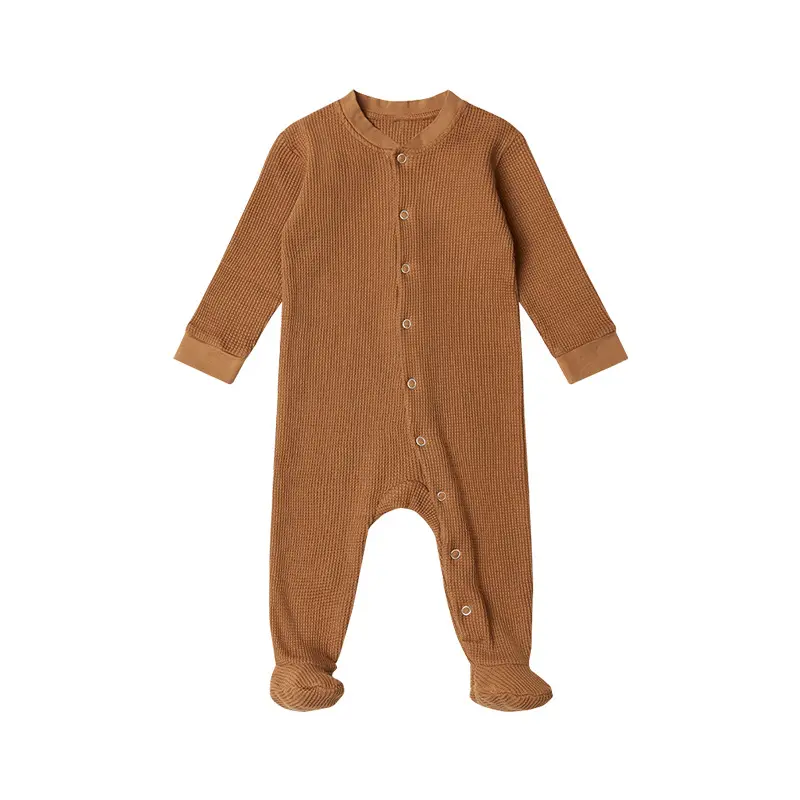 Fall Winter Baby Clothes Sleep suits Front snap buttons Newborn Girls boys Footie Rompers jumpsuit