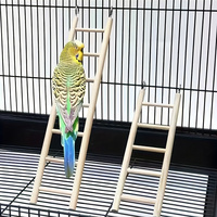 Échelle en bois de pin naturel pour perroquets, sans laque, écologique, jouet suspendu pour oiseaux, cage à oiseaux, fournitures pour animaux de compagnie, vente en gros