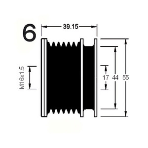 Dispositivo a Ruota Libera per Alternatore Compatibile con VW LT 28-46 II 2.5 SDI Diesel (KW: 55, CV: 75) dal 09-1996 al 07-2006 - Product Image 3