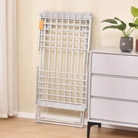 Séchoir à linge portable de luxe en aluminium pliable double multifonctionnel pour salle de bain, séchoir à vêtements automatique multifonctionnel