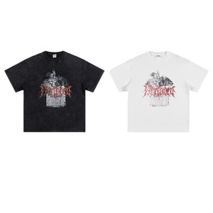 เสื้อยืดผ้าฝ้ายเฮฟวี่เวทวินเทจสำหรับผู้ชายปรับแต่งได้สำหรับ2025พิมพ์ลายเสื้อผ้าโดยตรงผ้าฝ้ายทอ100% - Product Image 1