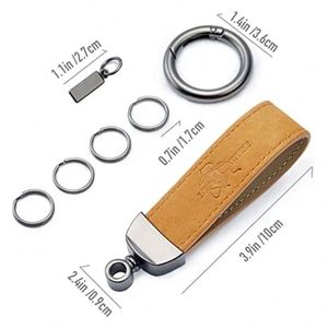 Hot Selling PU Leather Bottle Opener Keychain-Halloween Decoration Flickering Flame Design Eco-Friendly & Durable - Product Image 2