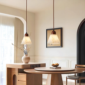 Lustre moderne <span class=keywords><strong>de</strong></span> luxe en alabâtre artificiel, abat-jour en résine en forme <span class=keywords><strong>de</strong></span> branche, suspension réglable en hauteur pour salon et <span class=keywords><strong>chambre</strong></span> à coucher - Product Image 2