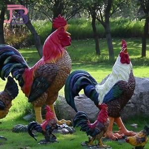 Escultura personalizada de <span class=keywords><strong>gallo</strong></span> para decoración de granja grande al aire libre, escultura de paisaje de jardín, patio y jardín - Product Image 1
